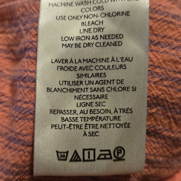 Free People Runyan Cotton Striped Harem Drop Crotch Pink Baggy Pants Med - Picture 9 of 10